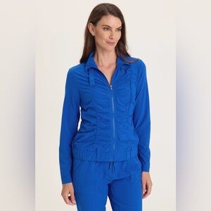 WEARABLES
MOMENTUM WHISPER STRETCH RUCHED ACTIVE JACKET
 In Cobalt